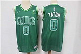 Celtics 0 Jayson Tatum Green 2021 Earned Edition Swingman Jersey,baseball caps,new era cap wholesale,wholesale hats
